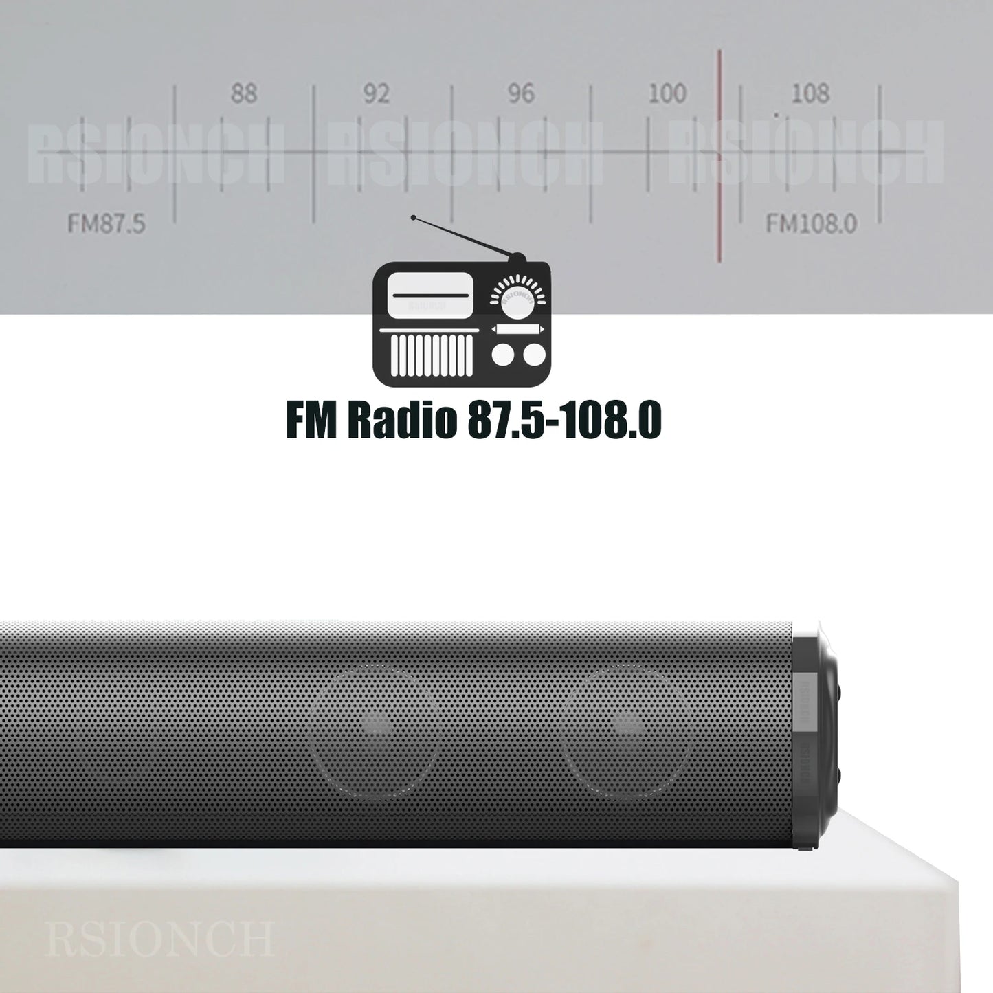 🔊 Barre de Son Bluetooth Rsionch – Son Puissant, Design Compact, Ultra Polyvalente !

💥 Transformez votre salon, vos soirées ou vos sessions de karaoké avec cette barre de son multifonctions signée Rsionch. Compacte mais puissante, elle offre une expéri