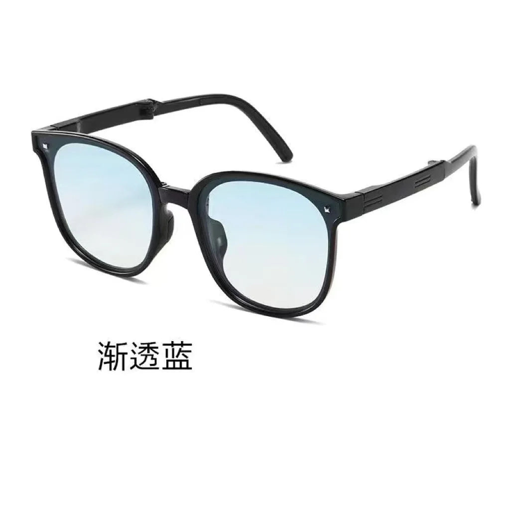 Lunettes de Soleil Pliables Femme – Monture Carrée Chic, Protection UV400, Compactes & Élégantes