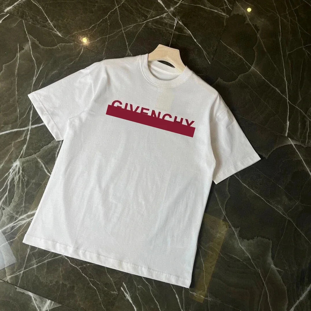 2025 Men's and Women's Fashion Luxury Brand Cotton Printed Top T-shirt Street Party Casual Large Size Round Neck Short-sleeved