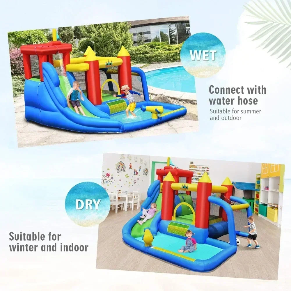 Structure Gonflable Aquatique pour Enfants – Toboggan & Jeux d’Eau | Zenova Shop