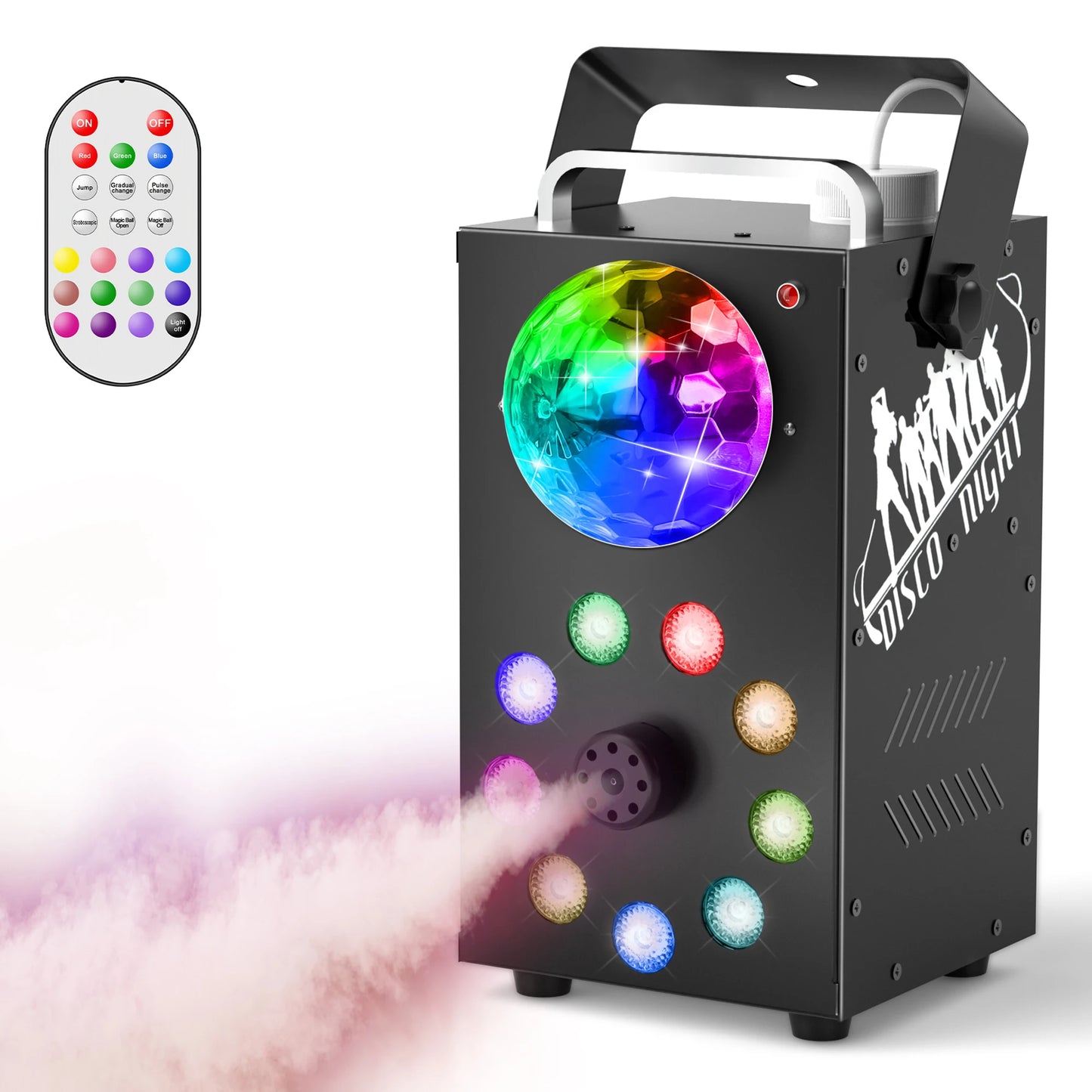 Machine à Fumée 700W avec Télécommande – Effets LED RGB 3-en-1 pour Soirées, DJ, Halloween & Spectacle