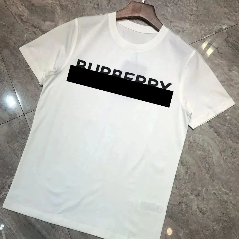 Men's And Women's Fashion Luxury Brand Cotton Printed Y2K Top T-shirt Street Party Casual Large Size Round Neck Short-sleeved