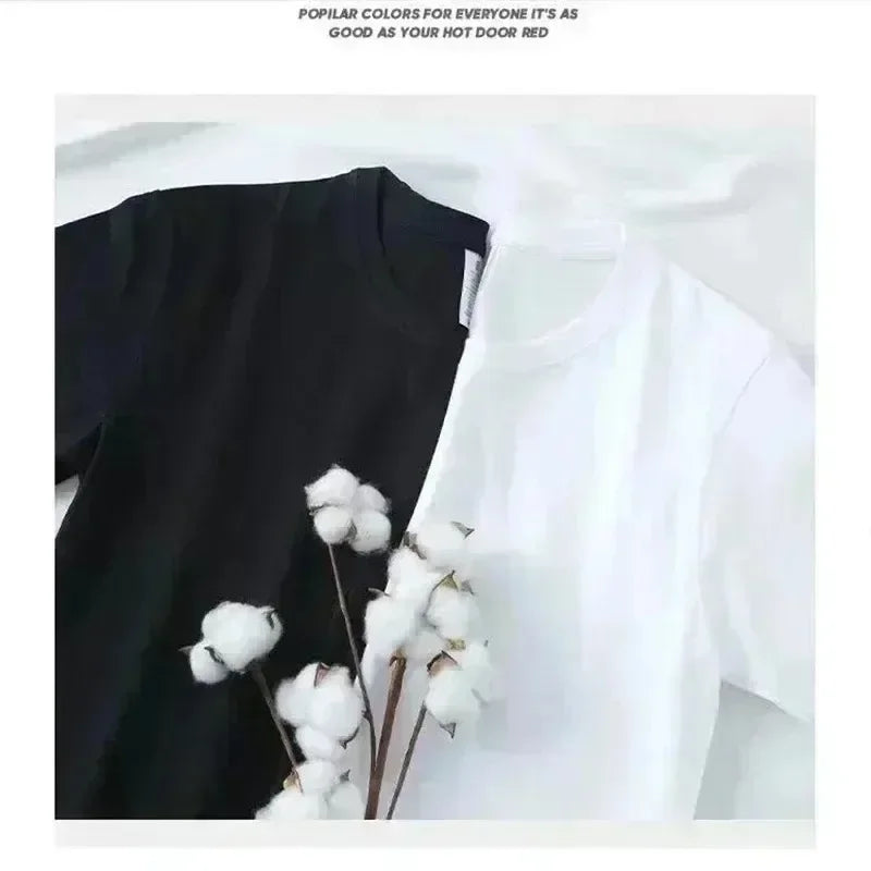 2025 Men's and Women's Fashion Luxury Brand Cotton Printed Top T-shirt Street Party Casual Large Size Round Neck Short-sleeved
